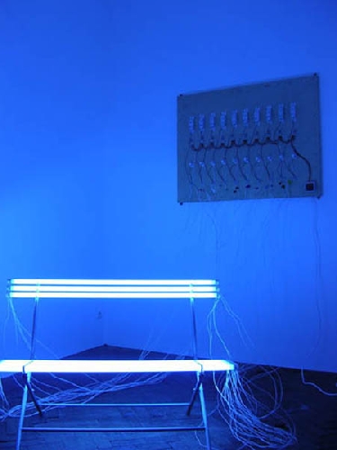 Rodolphe Huguet - Salle d'attente, banc - 2003