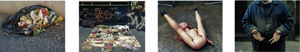Suite de 4 photographies (reliques) - 2009