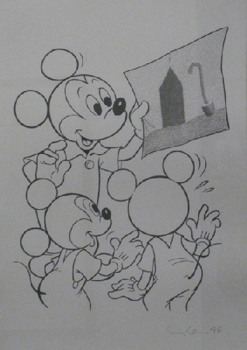Walt Disney Drawing - 1987