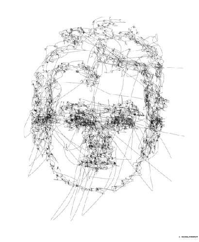 EYEDRAWING : Portrait denfant, (projet DALY / DESSINER AVEC LES YEUX) - 2008