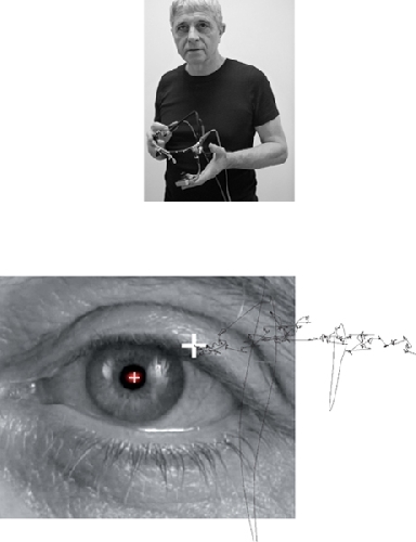 A laide dun eyetracker lartiste a enregistré le parcours de son regard.... - 